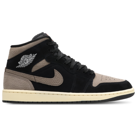 Jordan Aj1 Mid Sneakers Heren - Zwart - Maat 47.5 - Leer
