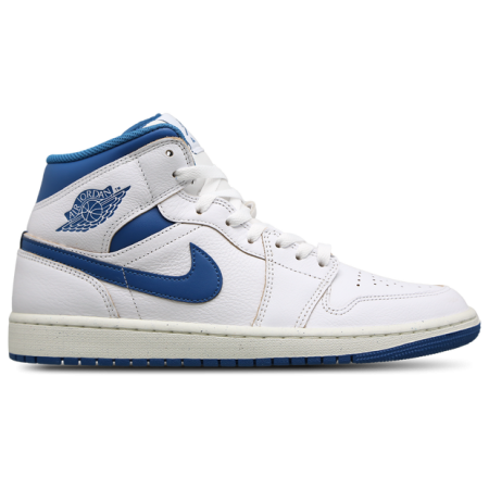 Jordan 1 Mid Sneakers Heren - Wit - Maat 40 - Leer