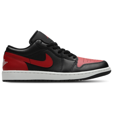Jordan 1 Low Sneakers Heren - Zwart - Maat 41 - Leer