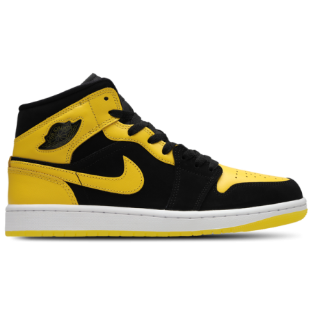 Jordan Aj1 Mid Sneakers Heren - Zwart - Maat 42 - Leer
