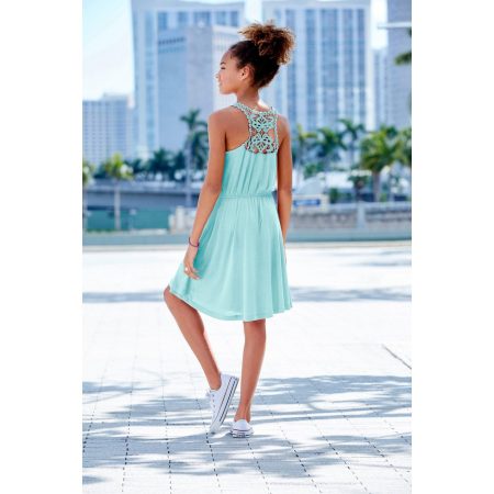 KIDSWORLD Jerseyjurk Viscosejurk_voor meisjes knie-vrij