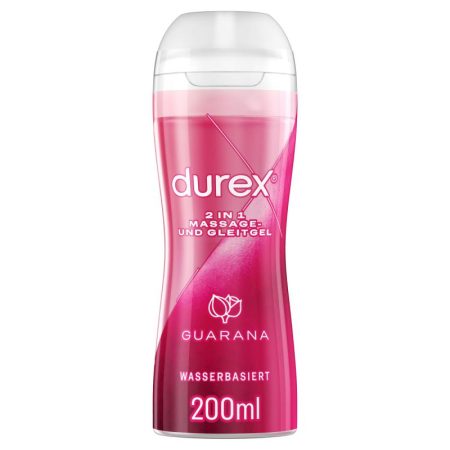 Durex 2in1 Massage- & Glijmiddel Guarana - 200 ml