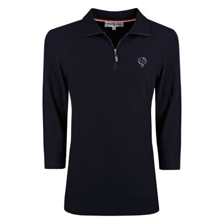 Q1905 Polo shirt swing donker