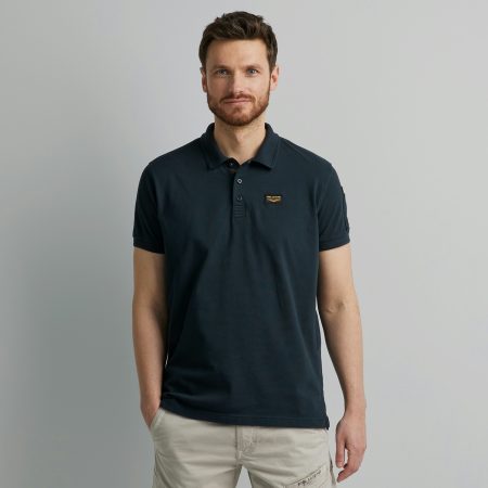 Pme Legend Short Sleeve Polo Cotton Elastan P Poloshirts 5073 - Sky Captain
