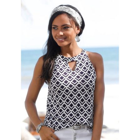 Lascana Strandtop in lichte a-vorm