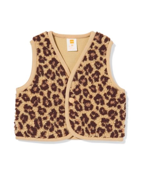 051 Babygilet Teddy Luipaard Bruin (bruin)