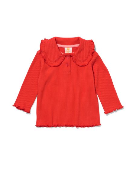 HEMA Babyshirt Lange Mouwen Rood Rood (rood)