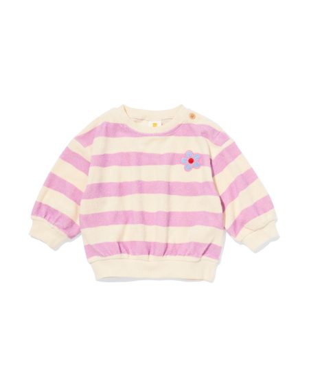 HEMA HEMA Babytrui Badstof Strepen Paars (paars)