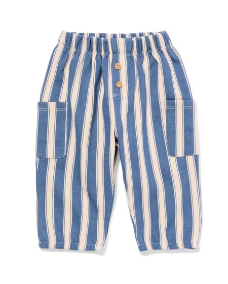 HEMA Baby Sweatbroek Strepen Blauw (blauw)