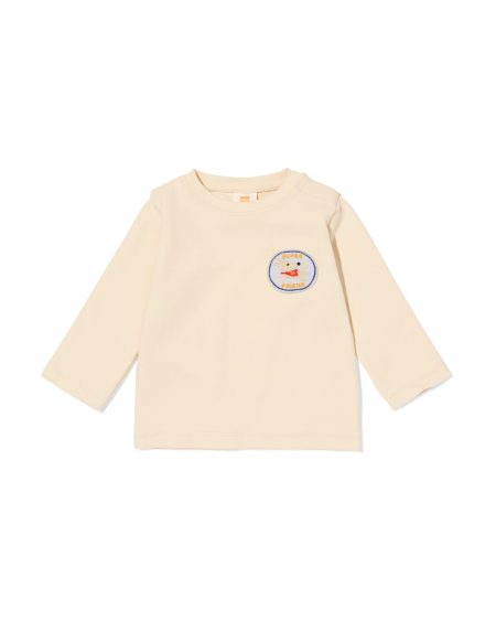 HEMA HEMA Baby T-shirt Jersey Ecru (ecru)
