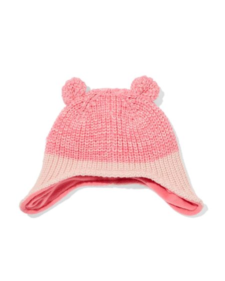 HEMA HEMA Babymuts Met Oren Roze (roze)