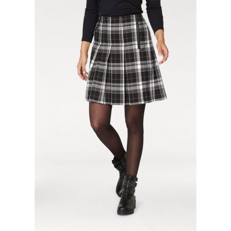 Aniston CASUAL Plooirok met een sierrits voor