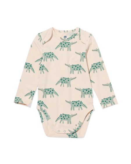 HEMA HEMA Romper Met Stretch Draak Gebroken Wit (gebroken wit)