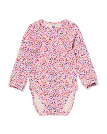 HEMA HEMA Meegroeiromper LENZING™ ECOVERO Rib Bloemen Multi (multi)