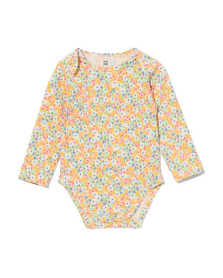 HEMA Romper Met Stretch Bloemen Roze (roze)