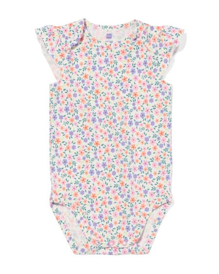 HEMA HEMA Romper Katoen Met Stretch Bloemen Multicolor (multicolor)