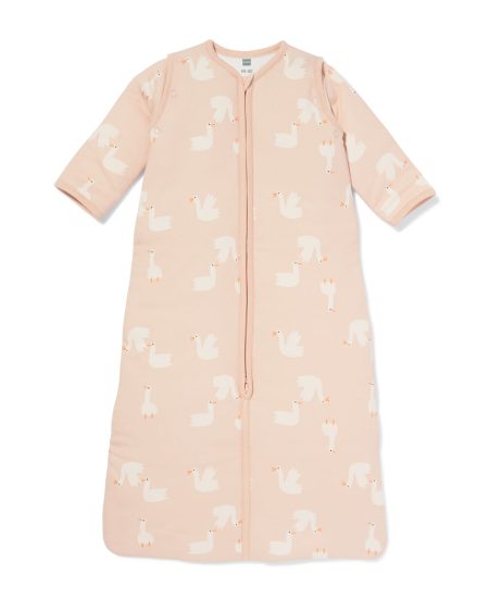 HEMA HEMA Slaapzak Met Afneembare Mouwen Katoen 3.0tog Ganzen Roze (roze)