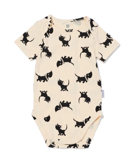 HEMA Takkie En Siepie Romper Katoen Met Stretch Gebroken Wit (gebroken wit)