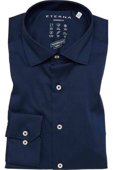 ETERNA Performance Overhemd marine