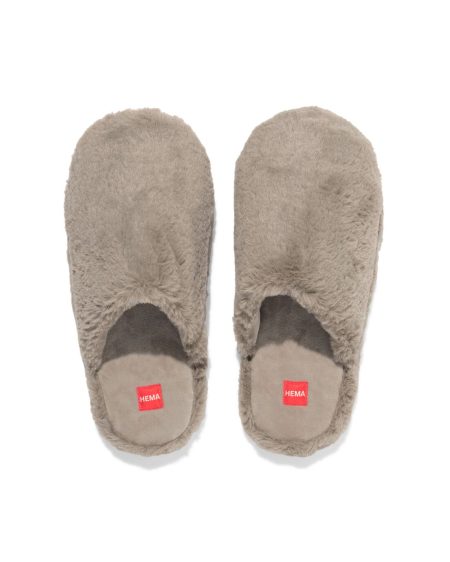 HEMA HEMA Damessloffen Imitatiebont Beige Taupe (taupe)