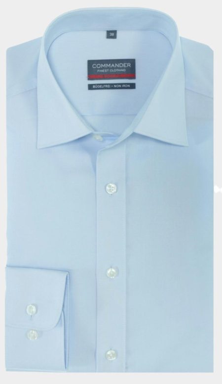 Commander Business hemd lange mouw overhemd licht slim fit 213009307/600