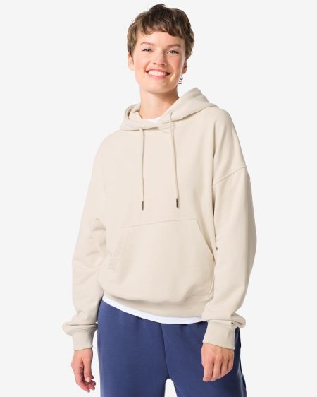 140 Dameshoodie Creme (creme)