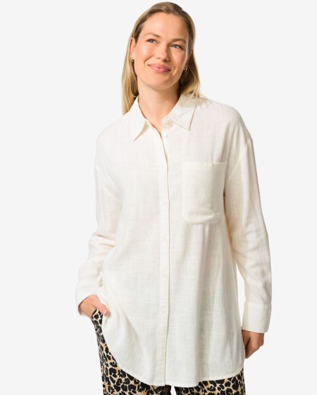 051 Damesblouse Lizzy Wit (wit)