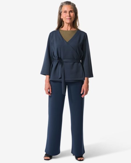 HEMA HEMA Dames Wikkelvest Elly Blauw (blauw)