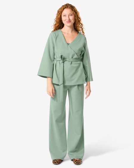 HEMA Dames Wikkelvest Elly Lichtgroen (lichtgroen)