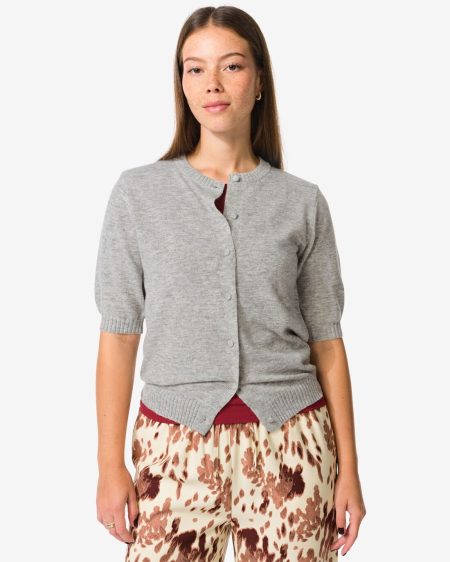 HEMA Damesvest Middengrijs (middengrijs)