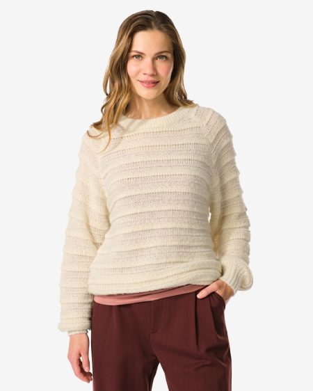 HEMA HEMA Damestrui Hella Rib Gebroken Wit (gebroken wit)