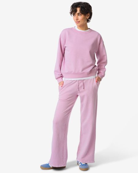 HEMA HEMA Damesbroek Esmee Jersey Regular Fit Roze (roze)
