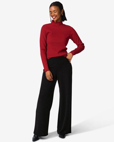 HEMA HEMA Damesbroek Wani Met Glitters Zwart (zwart)