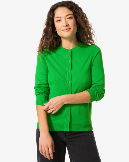 HEMA Damesvest Lila Groen (groen)