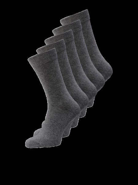 Jack - Jones Jacjens Sock 5 Pack Noos 12113085 Sokken Dark Grey Melange