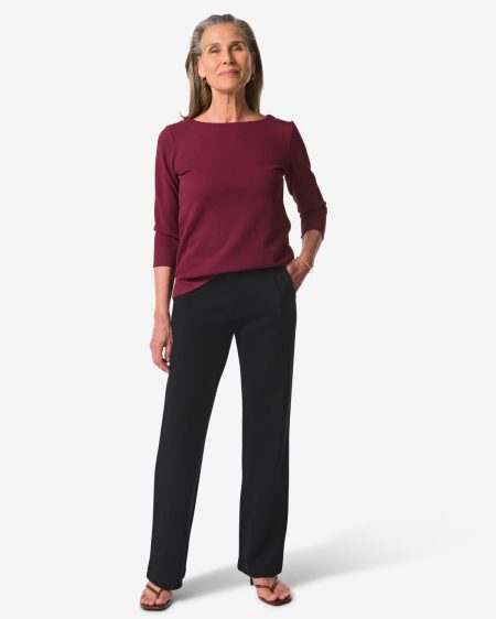 HEMA HEMA Damesbroek Kacey Met Structuur Zwart (zwart)