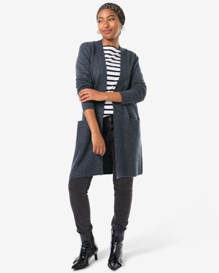 HEMA HEMA Damesvest Lana Blauw (blauw)