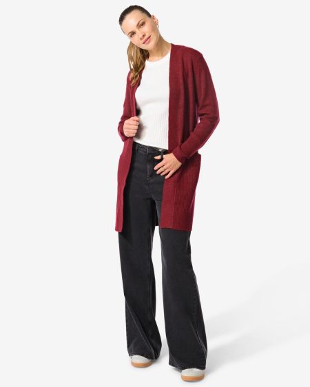 HEMA HEMA Damesvest Lana Rood (rood)