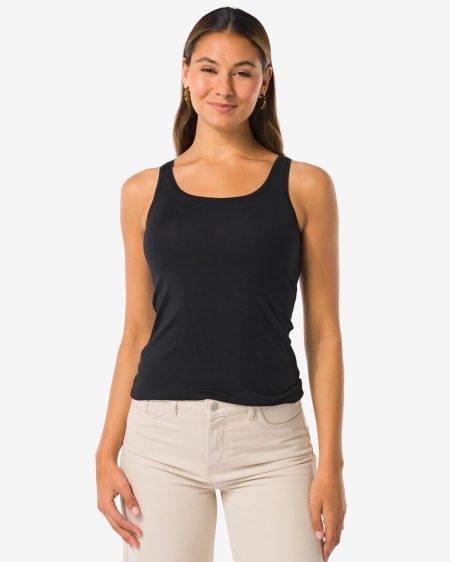 HEMA HEMA Damessinglet Biologisch Katoen Zwart (zwart)