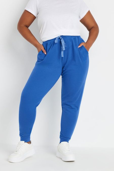 Yours Joggingbroek Met Elastische Tailleband In Blauw