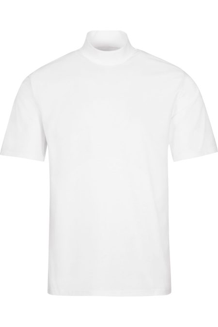 TRIGEMA T-Shirt Staande kraag wit