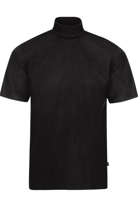TRIGEMA T-Shirt Staande kraag zwart