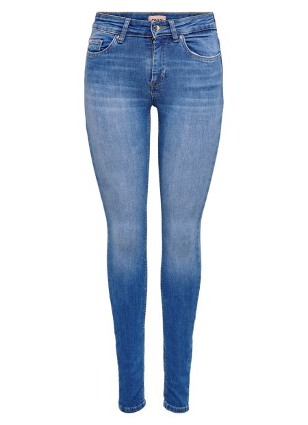 Only 15225794 Onlblush Life Mid Skinny Skinny Fit Rea12187 Medium Blue 15225794