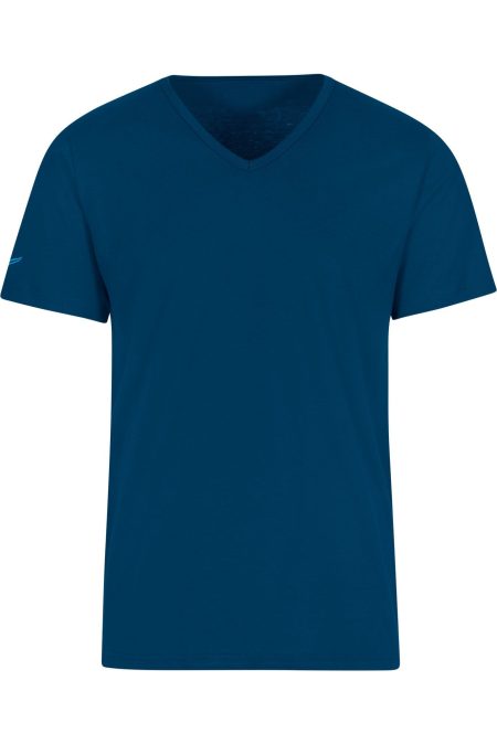 TRIGEMA T-Shirt V-hals saffier