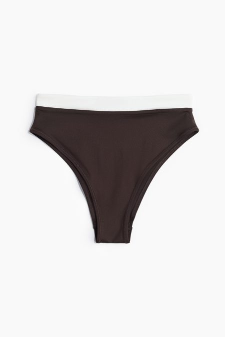 H & M - Cheeky bikinislip - High Waist - Bruin