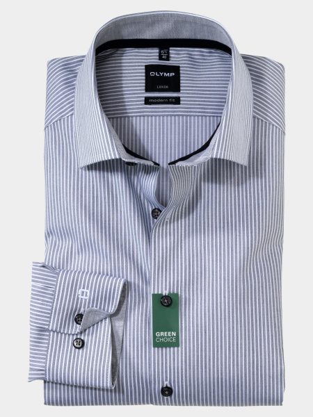 Olymp Business hemd lange mouw Blauw Luxor 131084/68