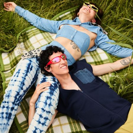 Top met capuchon - Blauw