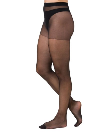 HEMA HEMA Panty's Glans Transparant 20 Denier - 4 Stuks Zwart (zwart)