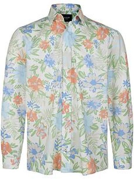 Overhemd bloemenprint Van Joop! Jeans beige