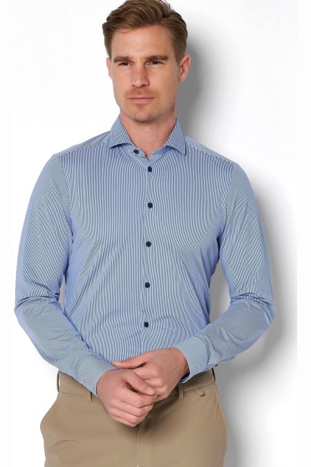 Pure Functional Jersey shirt middenblauw